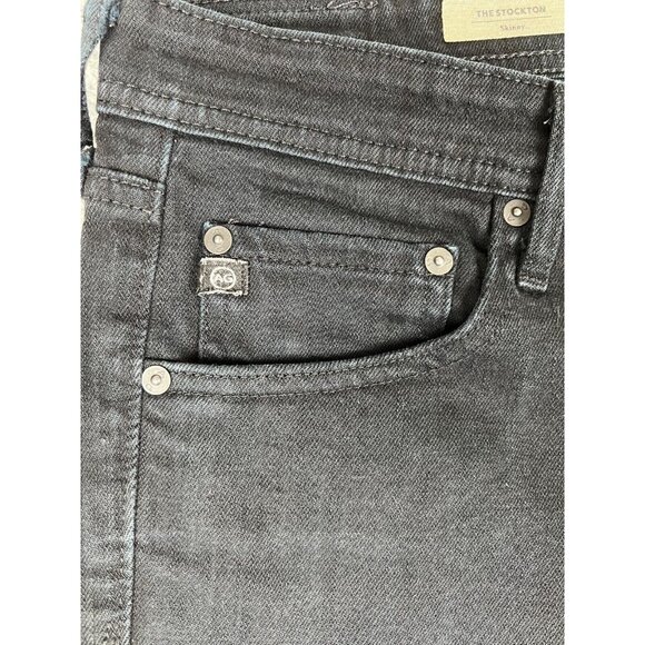 AG Adriano Goldschmied Jeans Stockton Skinny Black Mens 32x34 fits (30x30.5) - Picture 2 of 12